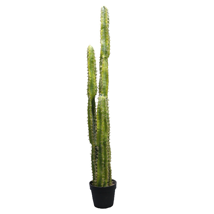 Plantas de cactus artificiales en maceta de alta calidad, columna de cactus, decoración bonsái.jpg 